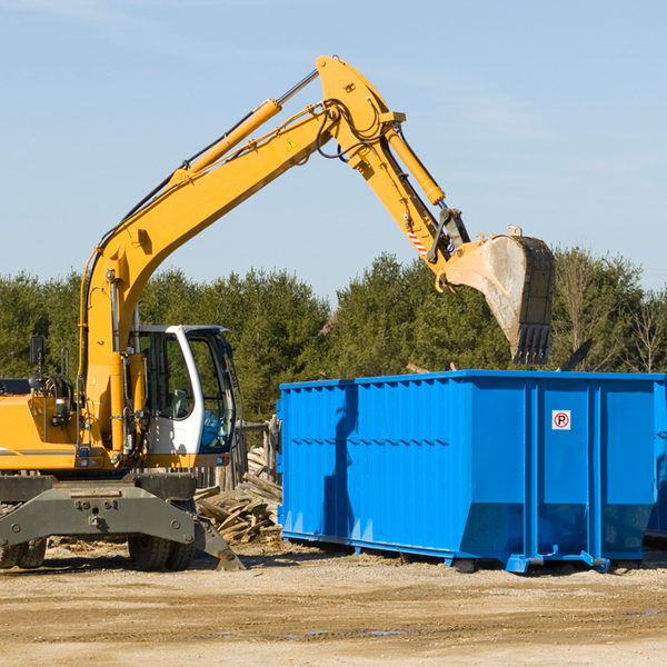 are there any restrictions on where a residential dumpster can be placed in Athens AL